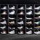 1CHASE&reg; Shoe Storage Box, Side Open High Quality storage Organizer Boxes - Stores Shoes Size up to UK 46 (Big Size), 2 Box Set (Black)
