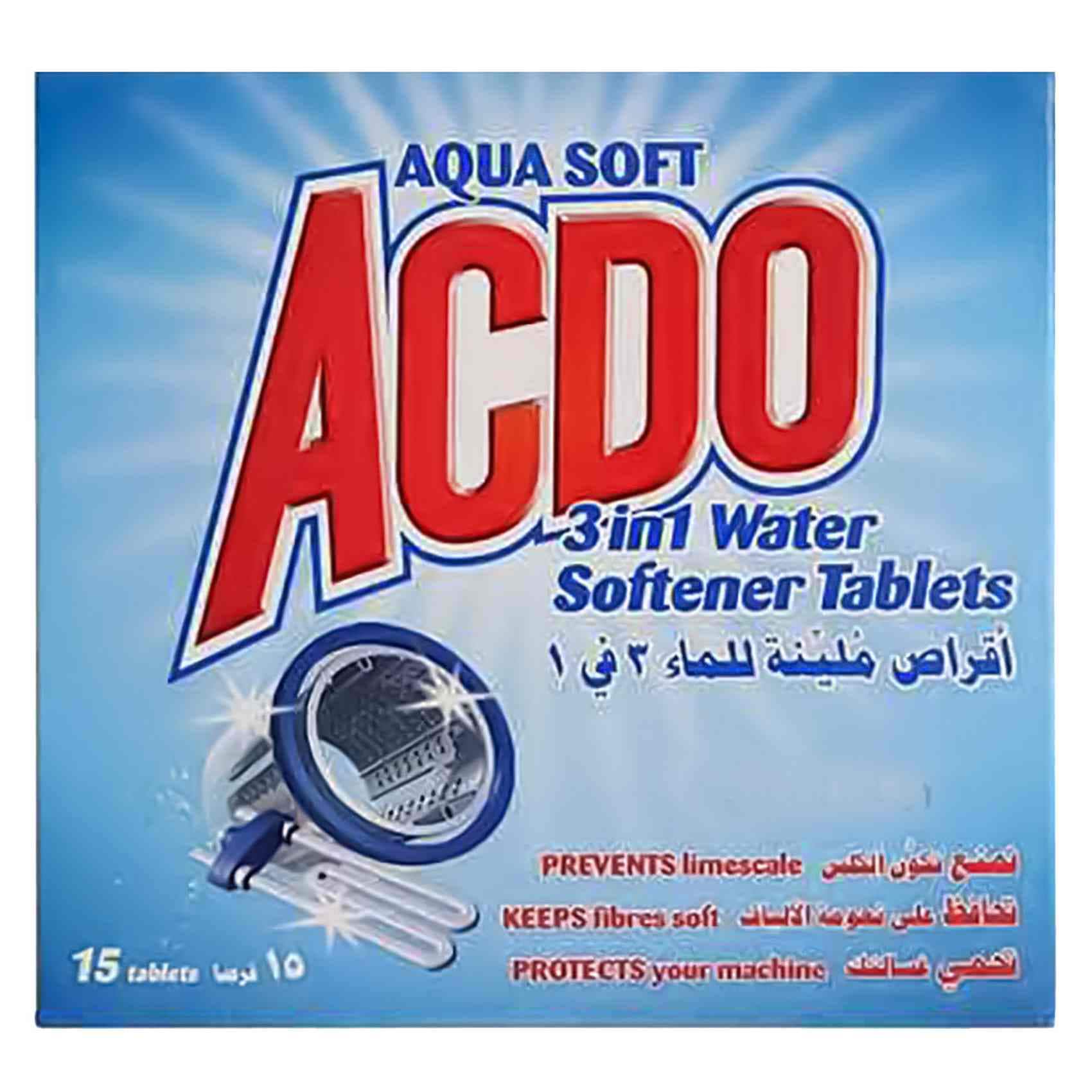 Buy Aqua Water Softener Soft Acdo 3 In1 Tablets Pack of 15 Online ...