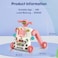 Teknum 3 - IN - 1 Baby Walker / Learning Table Mode / Game Panel Mode with Musical keyboard - Pink