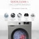 Nobel 6.0 KG Front Load Automatic Washer, 15 Wash Program, 1 Water Intet, LED Indicator, 1000RPM Spin Speed, NWM760RHS Silver