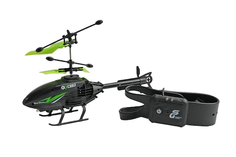 FLYING HELICOPTER WITH WATCH