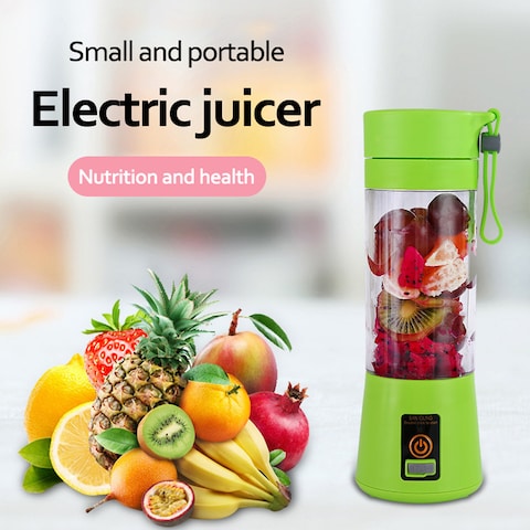 KKmoon-380ml USB Electric Charging Juice Cup Portable Multifunctional Home Fruit Blender Juicer