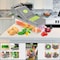 Generic Vegetable Slicer-14-In-1 Multifunctional Veggie Slicer Food Cutter, Household Kitchen Gadgets For Vegetables And Fruit, Gray