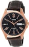 Casio - Mens Quartz Watch, Analog Display And Leather Strap MTP-1384L-1AVDF