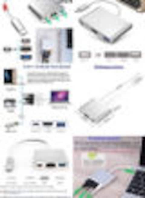 Generic Type-C To HDMI 3 In 1 Adapter (HDMI+USB3.0+Type-C) Silver