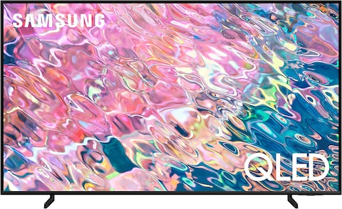سامسونج تلفزيون ذكي QLED 4K Q60B 75 بوصة أسود Quantum HDR Object Tracking Sound Lite (2022)