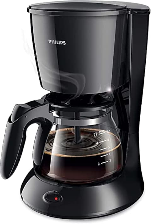 PHILIPS Drip Coffee Maker HD7432/20, 0.6 L, Ideal for 2-7 cups, Black, Medium