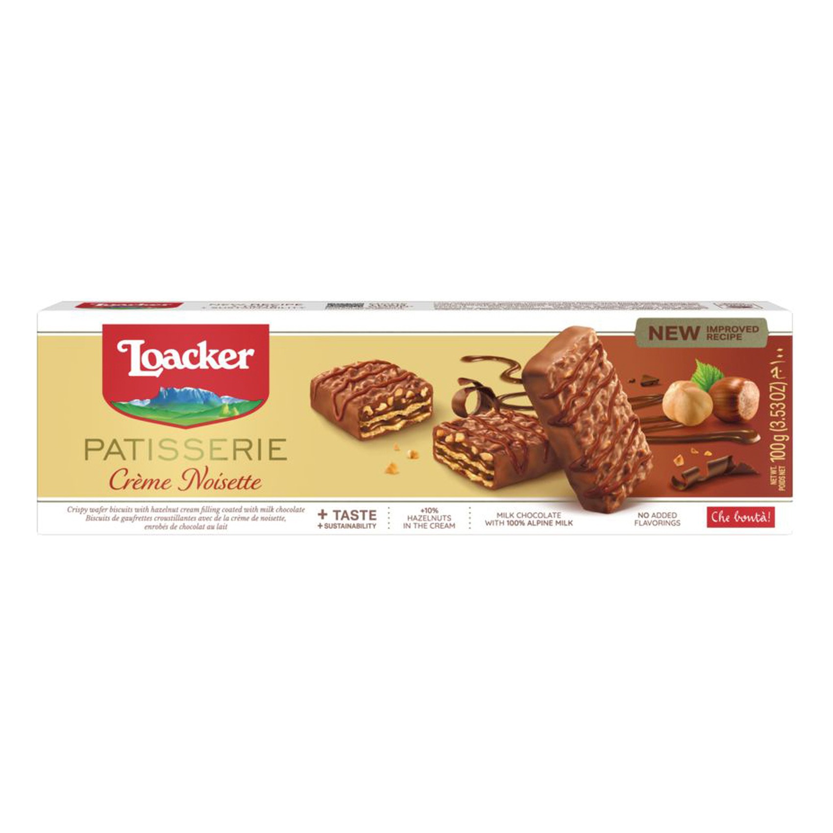 Loacker Patisserie Creme Noisette Wafer 100g