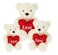 30cm Keeleco Cream Barney Bear with Heart