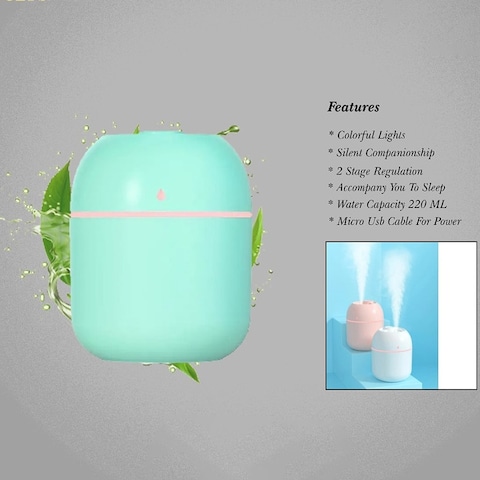 200ml Humindifier with Colorful Gradient Lighting, Krawn KW-52504 Fawahah - Green