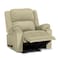 In House Velvet Rocking &amp; Rotating Recliner Chair - Dark Ivory - AB02