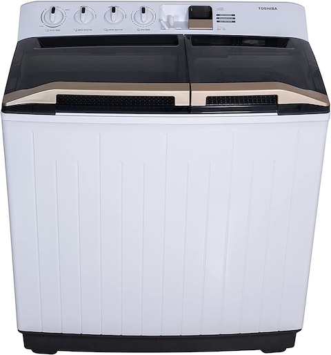 Toshiba 12Kg Top Load Washing Machine, Twin Tub, &lrm;Vh-K130Wbb, Min 2 Years Warranty (Installation Not Included)