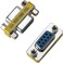 DKURVE DB9 Female to Female Mini Gender Changer Coupler Adapter Connector Pack of 2