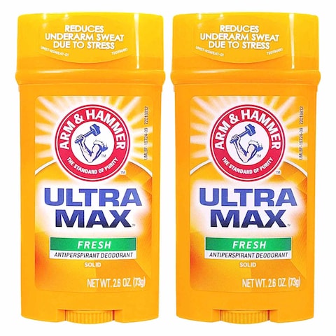 Arm and Hammer Ultra Max Fresh Antiperspirant Deodorant 73g Pack of 2