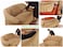 Jacquard Fabric Stretchable One Seater Sofa Cover Olive Green