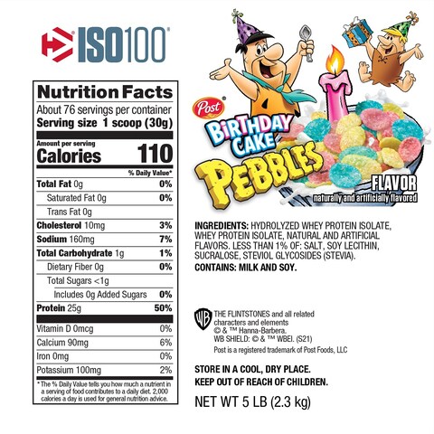 Dymatize Nutrition Iso 100-5 Lbs (Birthday Cake)