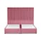 In House Alkmar Velvet Bed Frame - King - 200x180 cm - Light Pink