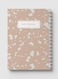 Lowha Spiral Notebook With 60 Sheets And Hard Paper Covers With Terrazzo Style Design, For Jotting Notes And Reminders, For Work, University, School