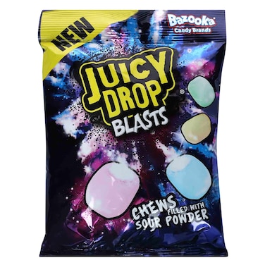 Bazooka Juicy Drop Blast Chewy Candy 120g