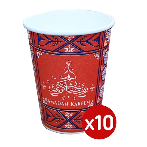 Tiba Paper Cups - 4 Oz - 10 Pieces