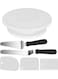 Generic 6-Piece Cake Turntable Set Decorating Baking Tool Multicolour