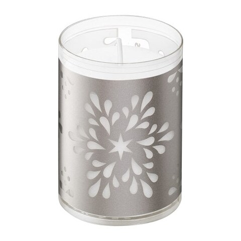 Bolsius Relight Refills / Votive Candles Moods, 64/52mm, Tray of 18 Candles - Ice Flower