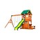 Backyard Discovery Oakmont Wooden Swing With Slide Set