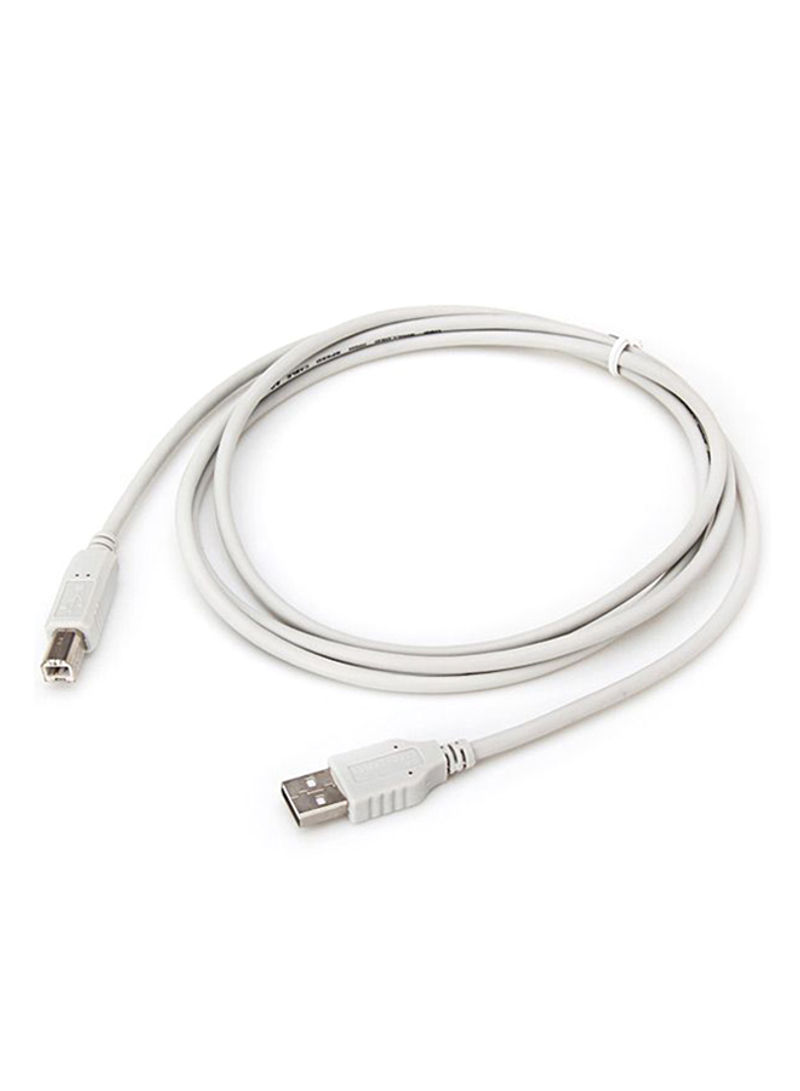 Generic Printer Cable Line High-Speed USB 2.0 A To B 1Meter, White