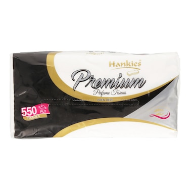 Hankies Premium Perfume Tissue 2 Ply 550 Sheets