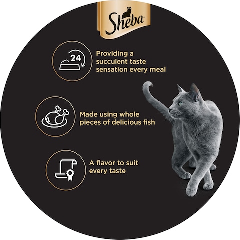 Sheba Cat Food Chicken with Finer Flakes 85g Can