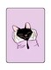 Theodor - Protective Case Cover For Apple iPad 7th Gen 10.2 Inch Black Loving Cat