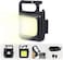 ‎SHOWAY Small LED Flashlight 800 Lumens COB Rechargeable Keychain Mini Flashlight 4 Light Modes Portable Pocket Light with Folding Bracket Bottle Opener and Magnet Base for Fishing Walking Camping
