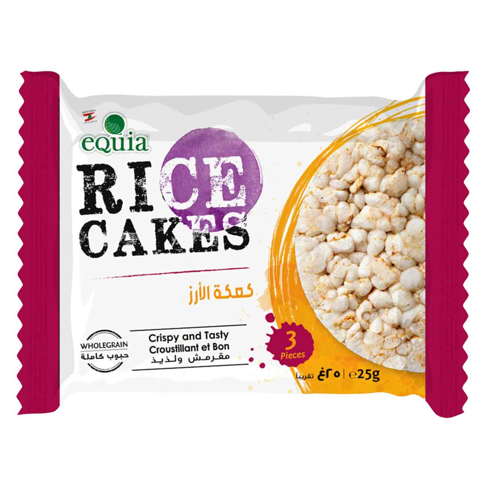 Buy Equia Gluten Free Rice Cake 25GR Online | Carrefour Lebanon