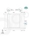 Moon Safety Gate With Extension Kit And 4 Pack Wall Cups