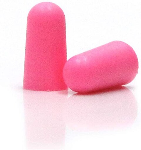 HASPRO [50 PAIRS] Eco-Friendly Bulk Pack, Ultra Soft Foam Earplugs in GIGA Tube with Carry Case, Best Earplugs for Noise Canceling, Snoring, Work, DIY, Noise Reduction SNR 38dB (Pink)