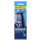 Buy Dorco Pace 2 Portable Razors Blue 20 Razors in UAE