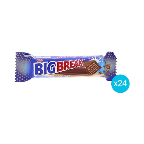 Tiffany 2 Fingers Break Crunchy Wafer Creamy Milk Chocolate 14.5g x Pack of 24