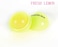 1Pcs Romantic Bear Ball Lip Balm Natural Plant Nutritious Lips Care (fresh lemon)