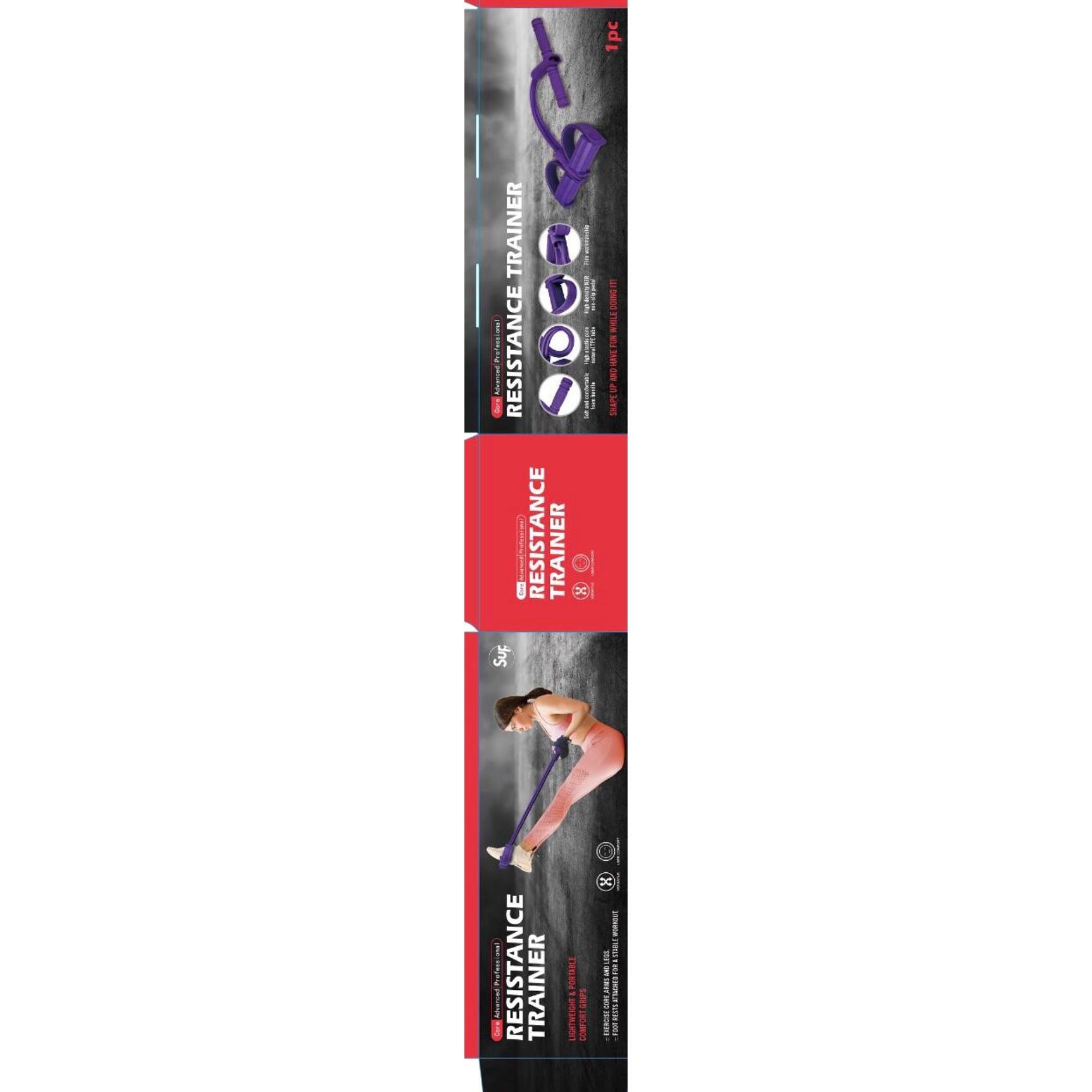 Supreme Sports Resistance Trainer AB Exercise Purple