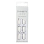 Buy Kiss Impress Colour Press-On Manicure False Nails KIMC019C Frosting in UAE