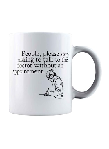 muGGyz Printed Quote Coffee Mug White 325ml