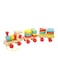 Alostoura Classic Wooden Train Shaped Toy 41X12.7X7cm