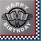 Racing Happy Birthday Luncheon Napkins 16 pcs