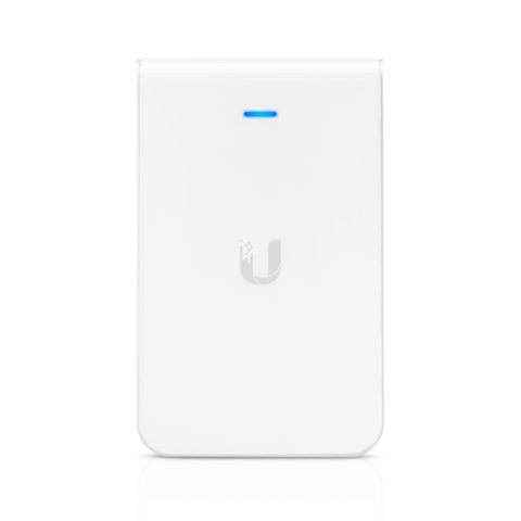 Ubiquiti UAP-IW-HD   Unifi Access Point In-Wall HD   802.11AC Wave 2   Dual-band   5GHz [1.733 Gbps] - 2.4GHz [300 Mbps]   Compatible w/ 802.3af/802.3at PoE   Easy Mount   Beamforming Supported  White