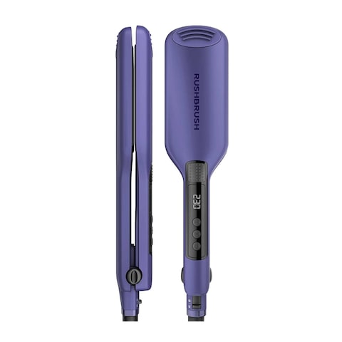 Rush Brush X1 Wide Hair Straightener - Purple