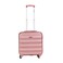 Stargold Single Trolley Cabin Size Spinner 4 Wheels Trolley Luggage with Number Lock 16inch Rose Pink SG-T81D