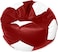 Luxe Decora Football Style Bean Bag With Filling (L, Red &amp; White)