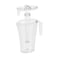 Cosmoplast 2.5L Water Jug With Ice Holder, Transparent