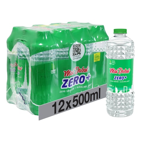 Mai Dubai Alkaline Zero Sodium Drinking Water 500ml Pack of 12