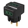 Power Lock Wall Outlet Adapter - 3 Sockets